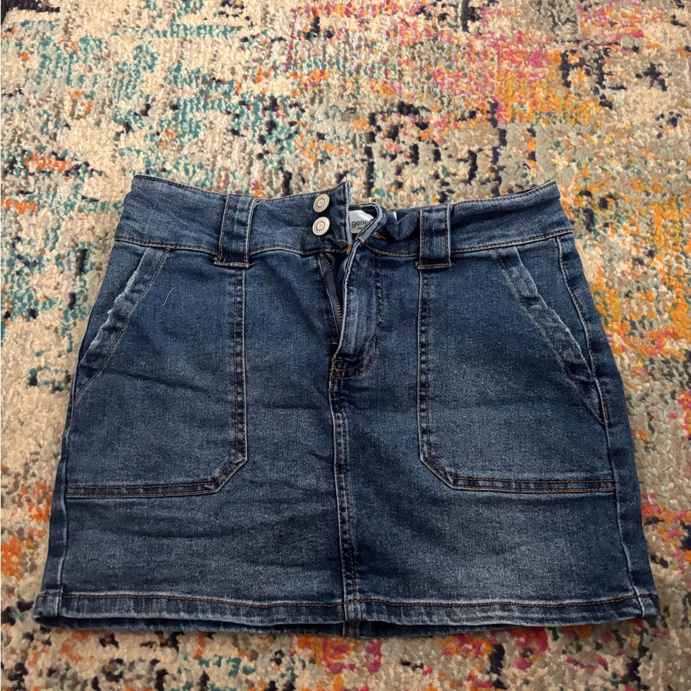 Denim Mini Skirt
